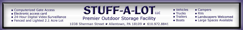 The Lehigh Valley's Premier Outdoor Storage Facility